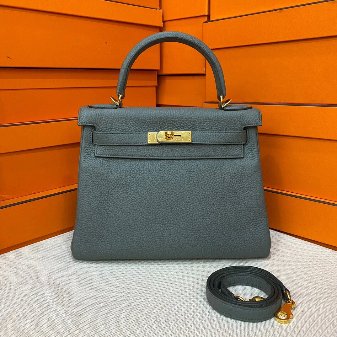 爱马仕 hermes kelly28/kl28 杏仁绿 凯莉包 爱马仕 hermes kelly28