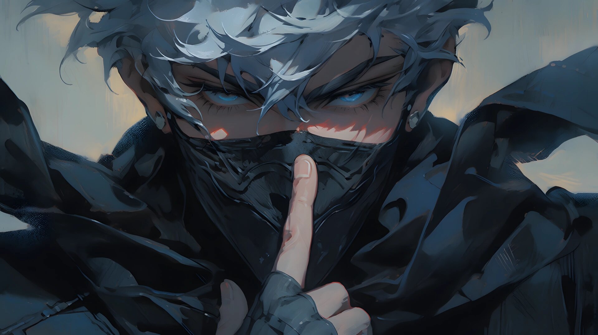 midjourney|咒术回战 五条悟|4k 电脑壁纸