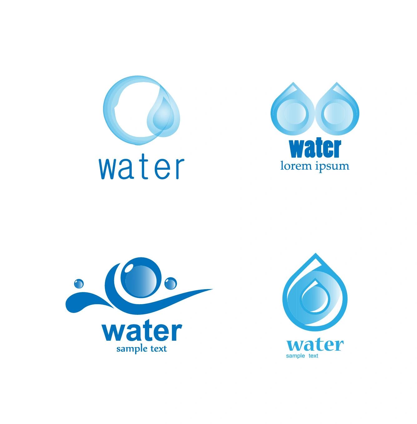 创意水滴造型logo大合集 创意水滴造型logo大合集,水科技行业,环保