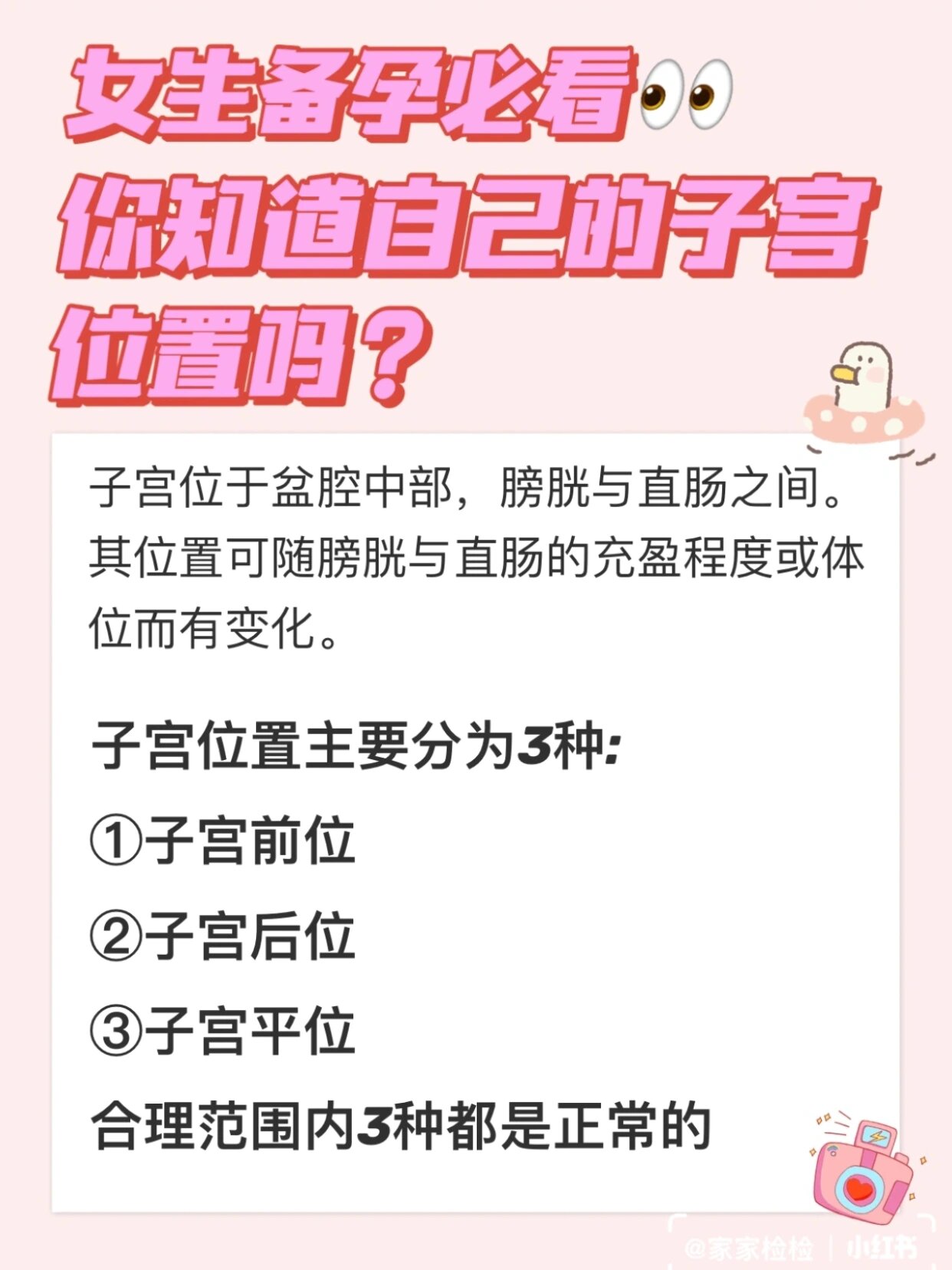 子宫前位&子宫后位