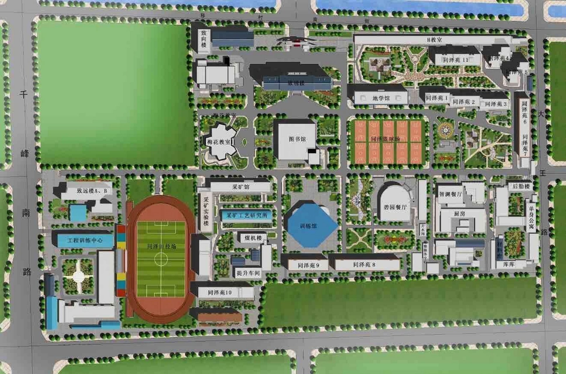 太原理工大学|虎峪校区地图 太原理工大学 虎峪校区地图 欢迎报考