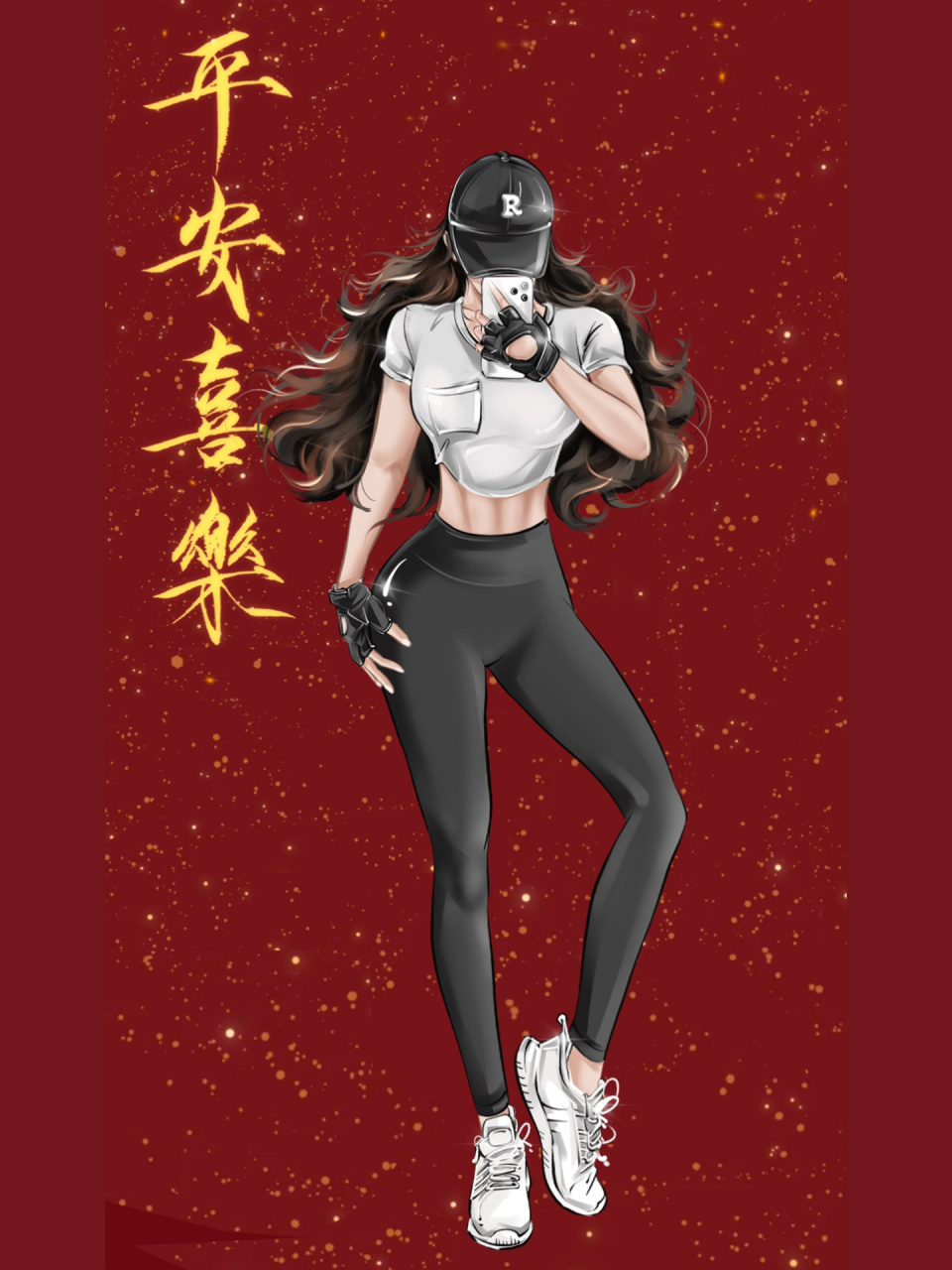 新年健身壁纸|健身手绘出图 健身约稿出图