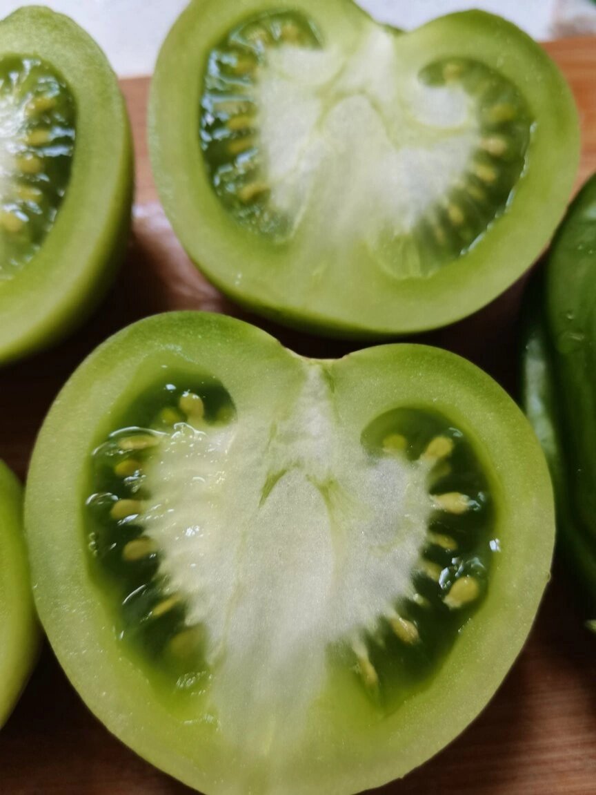 清炒青番茄有吃过吗? 尝试了一下清炒番茄