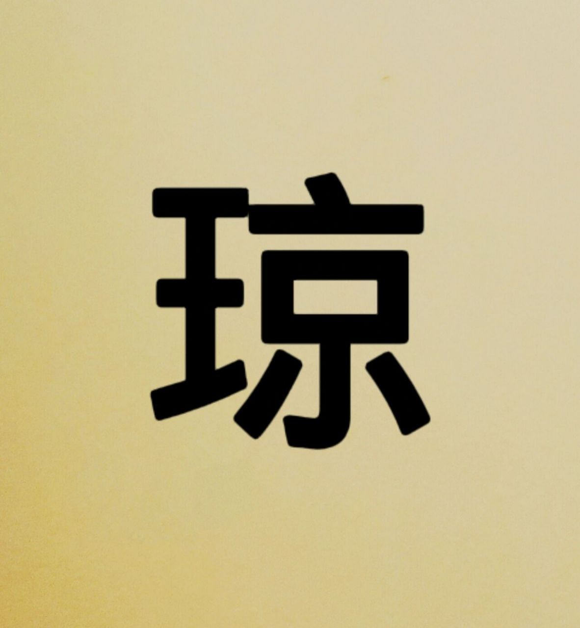 公司有人名字带"琼" 今天突然发现她自己签名字时总签"琴" 于是避免