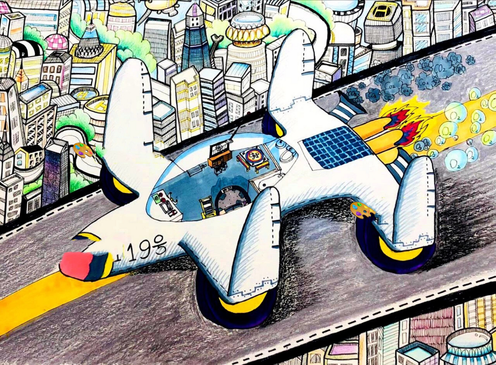 全国一等奖科幻画|每日赏析17(附创意说明) ——持续更新—— 【多