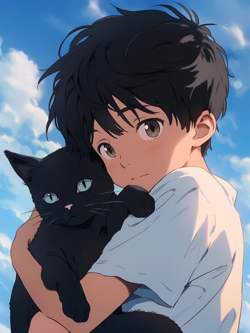 一组男生和猫咪的头像