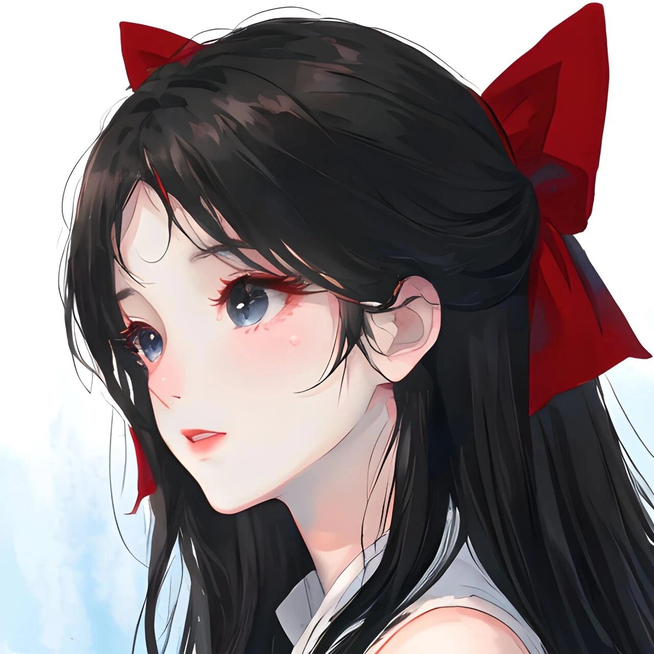 可爱蝴蝶结少女头像～ 喜欢的宝宝留个爪,礼貌取图哦～ 	 色系  图片