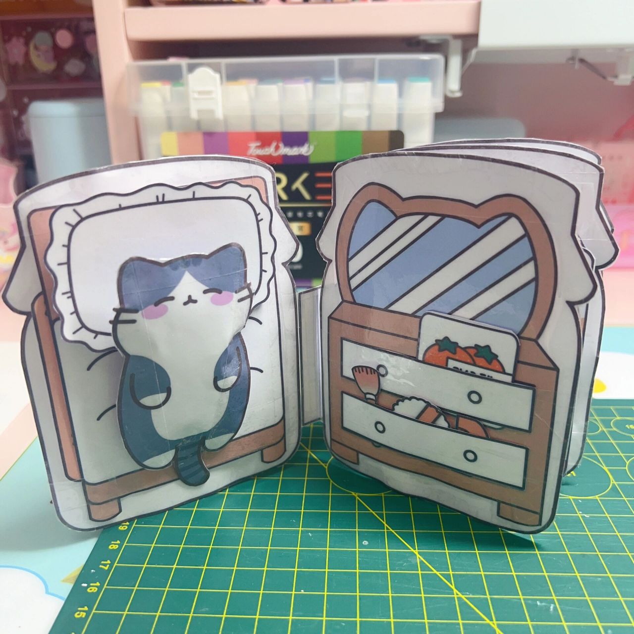 橘子果酱猫猫安静书 diy 制作90 又是花费了几个小时的时间制作