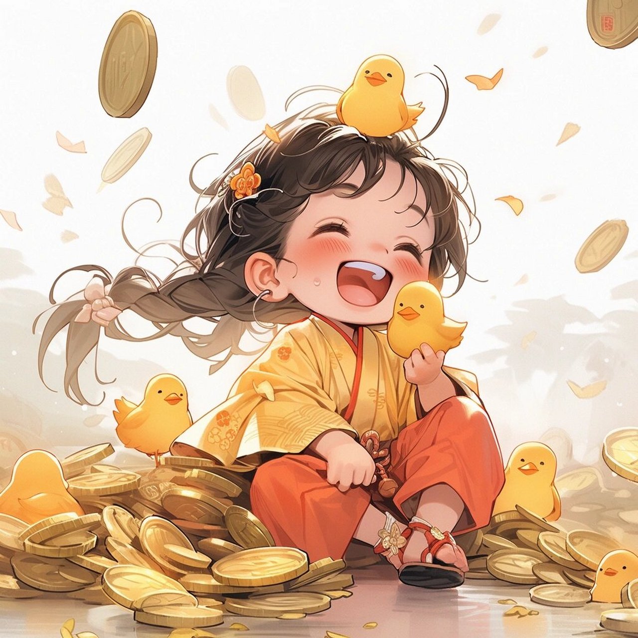 这个头像真不要用,也太招财了吧 这泼天富贵终于要轮到我了 换上"大吉