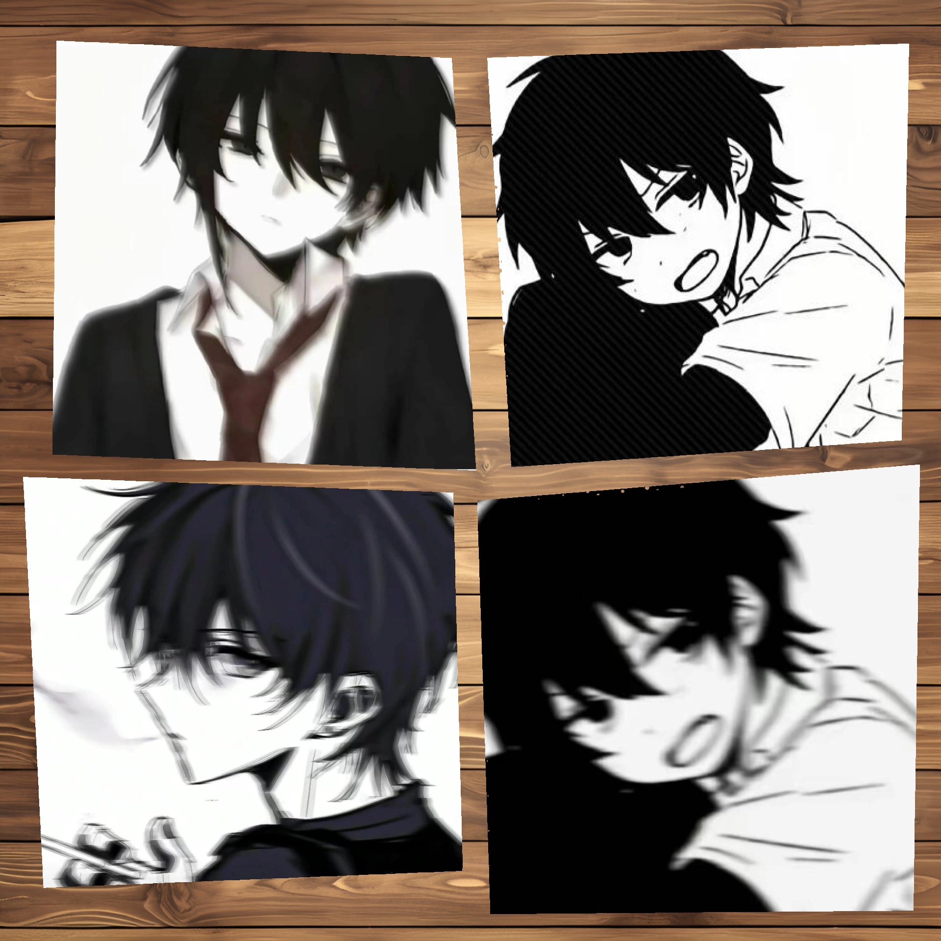 简约黑白风 帅气男漫头像