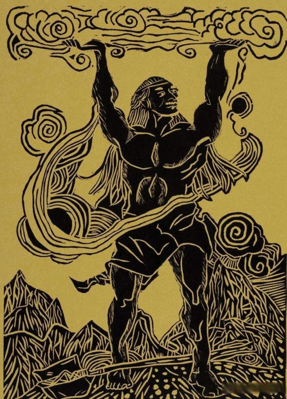 传说宇宙在最开始的时候是混沌一团,后来巨人盘古挥动手中的大斧,将天