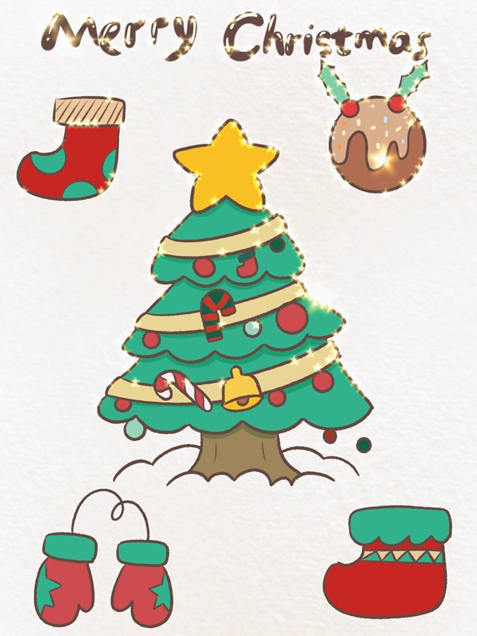 圣诞节简笔画 | 圣诞节送你一棵许愿树 圣诞节快到了,今年还有什么