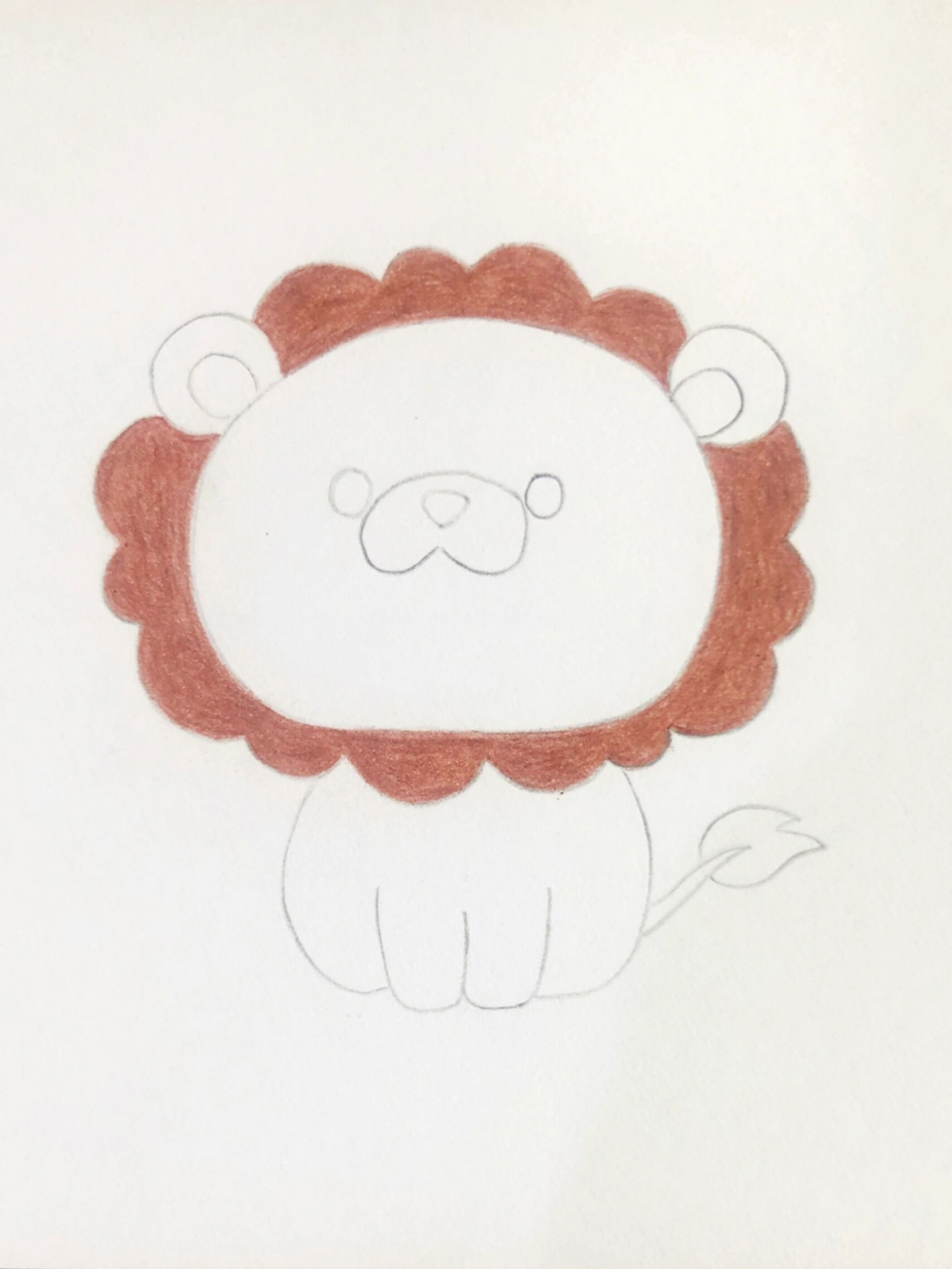 狮子简笔画q版图片