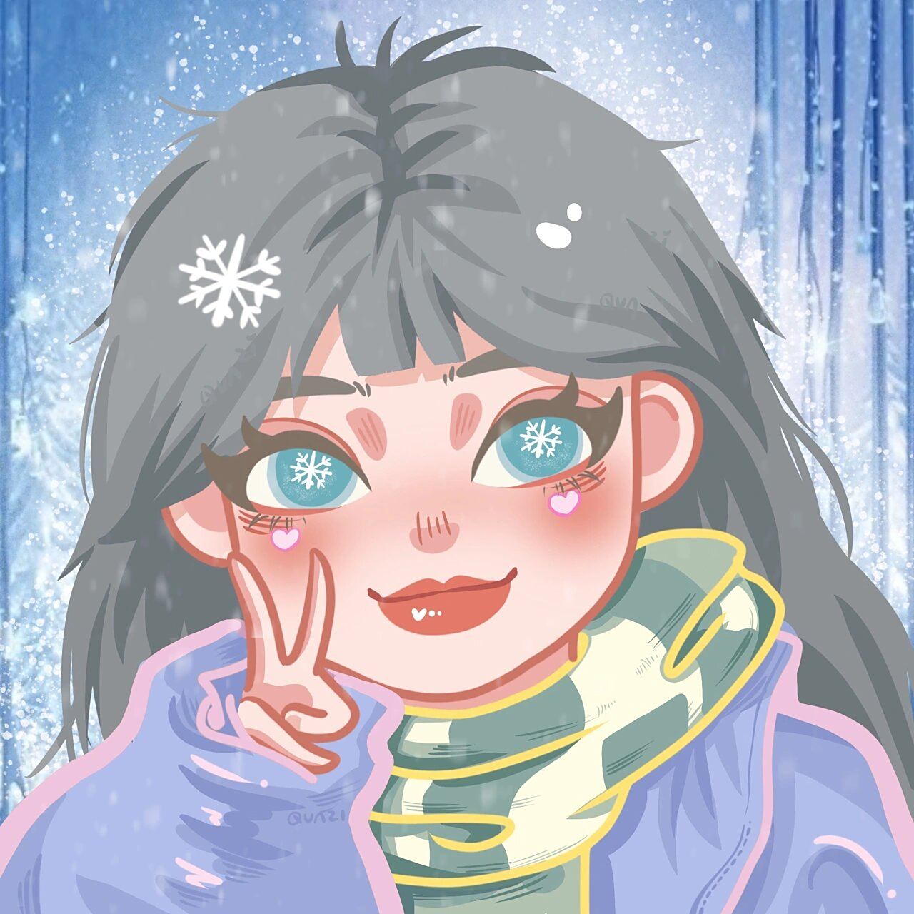 2021我最喜欢的九张卡通头像91 2021年末开始在分享自己画的卡通