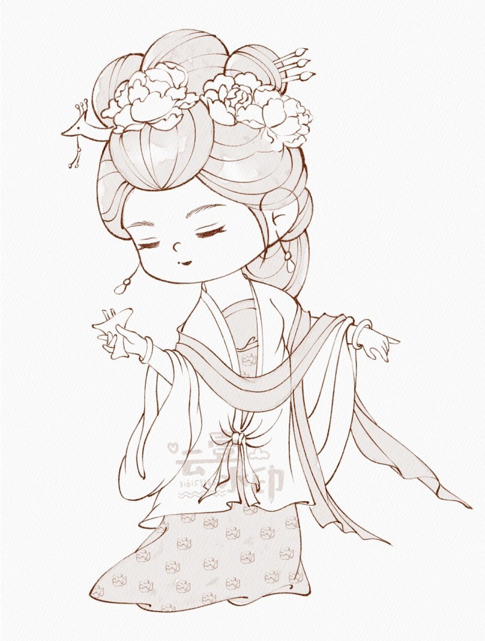 古风人物|q版古代四大美女集合