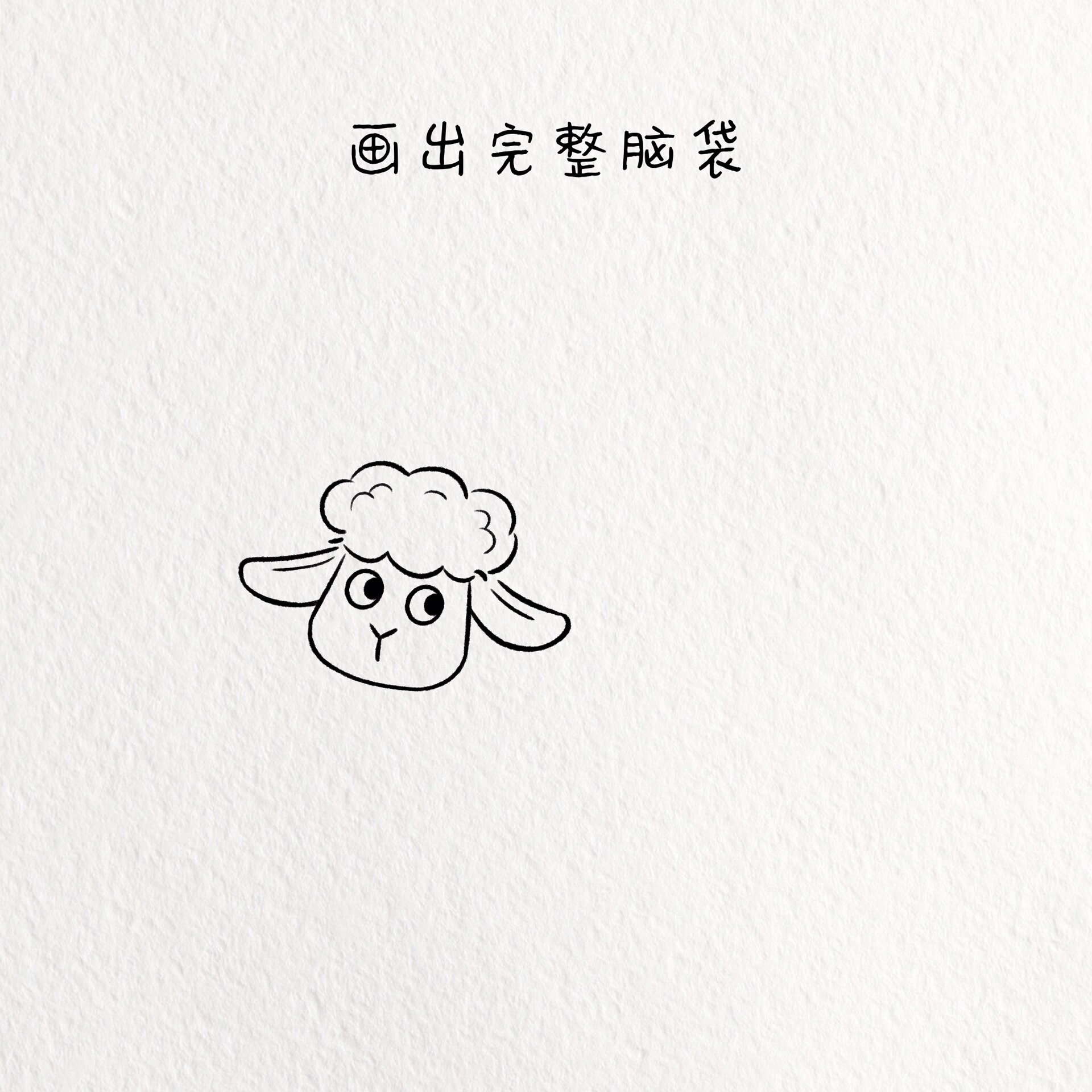 可爱绵羊简笔画/动物篇简笔画