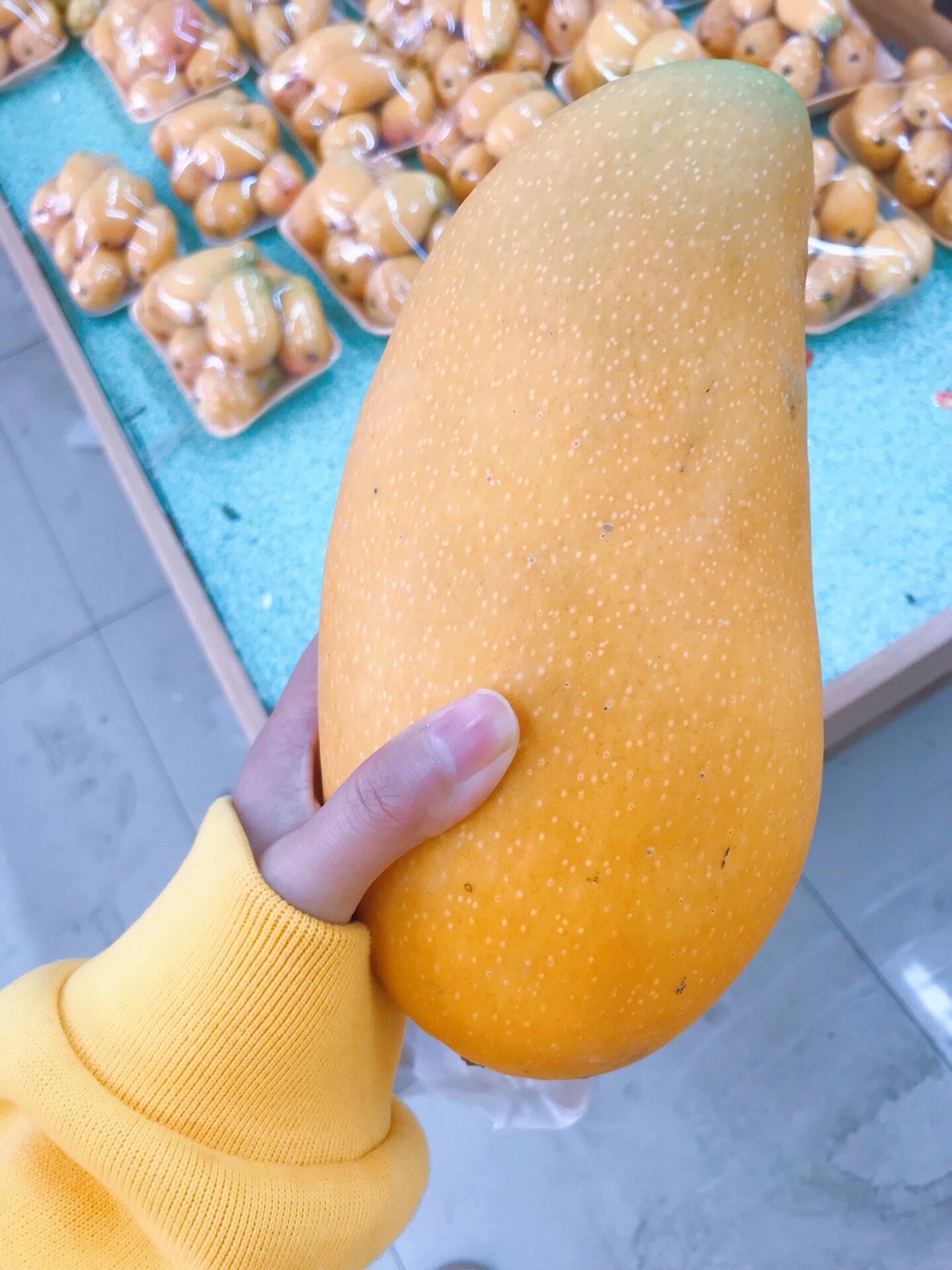 买到一只超大芒果,猜下多重?