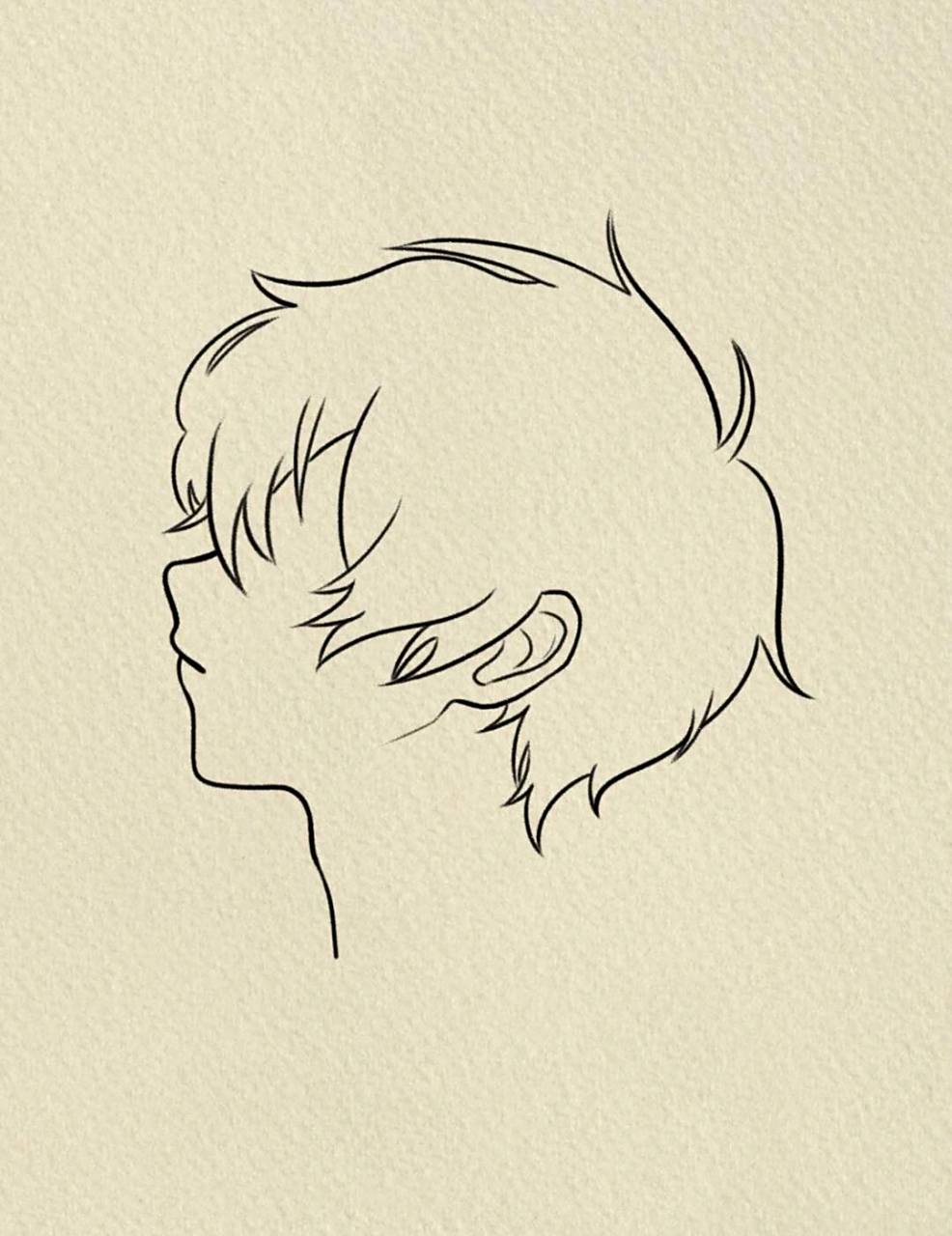 侧颜# #男生头像# #男头# #侧脸# #寻找小红书绘画大神# #画画的瘸＃