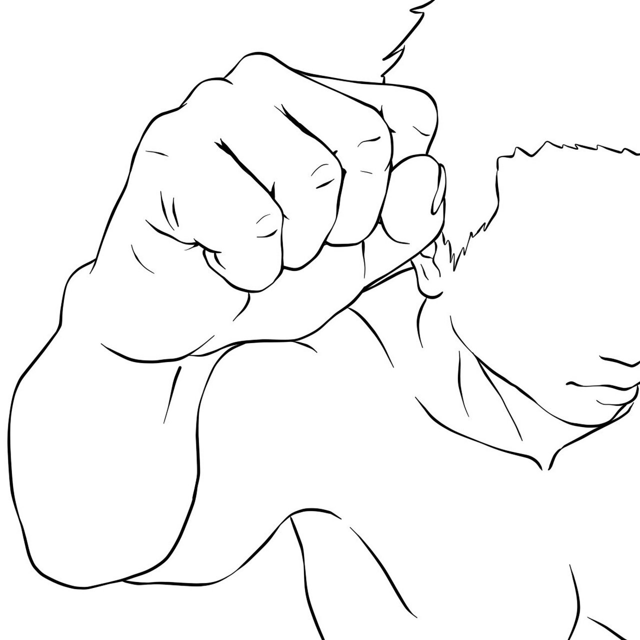 绘画素材丨一组打架,格斗人体动态参考 粉丝解锁更多精美插画作品欣赏