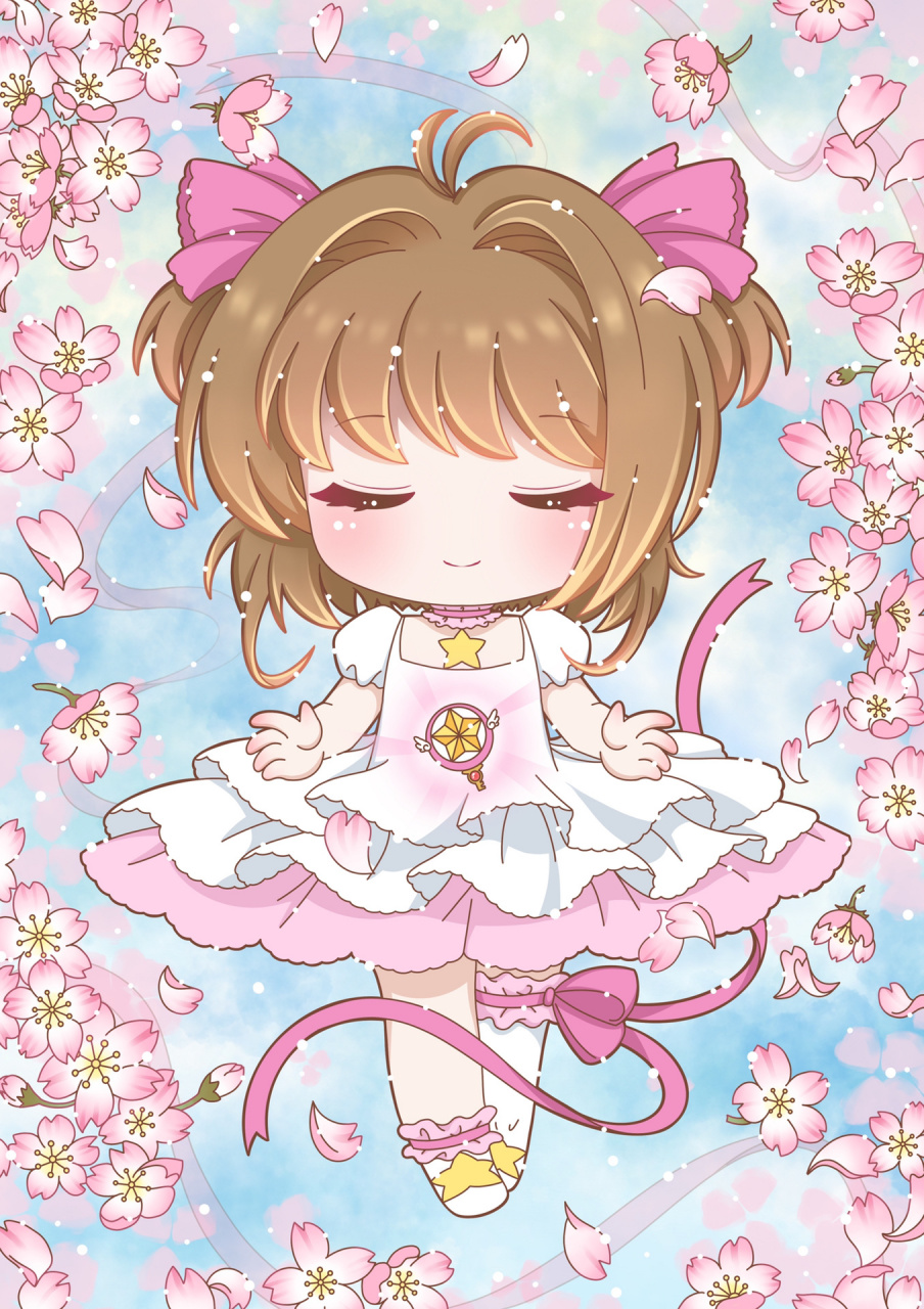 百变小樱 经典战斗服 落樱-粉 小樱的经典战斗服又来啦,这次是粉白