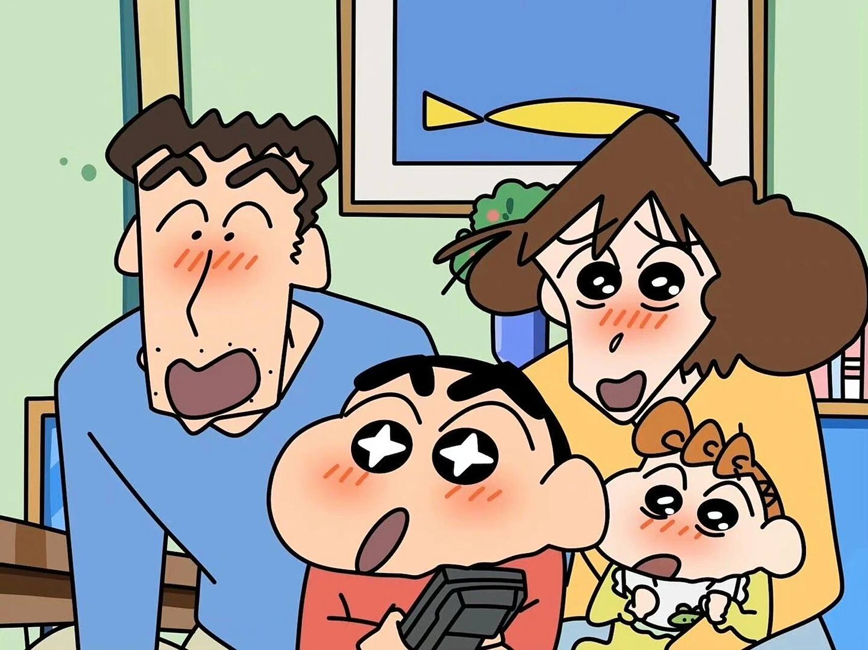 蜡笔小新|壁纸 小新一家的幸福时刻