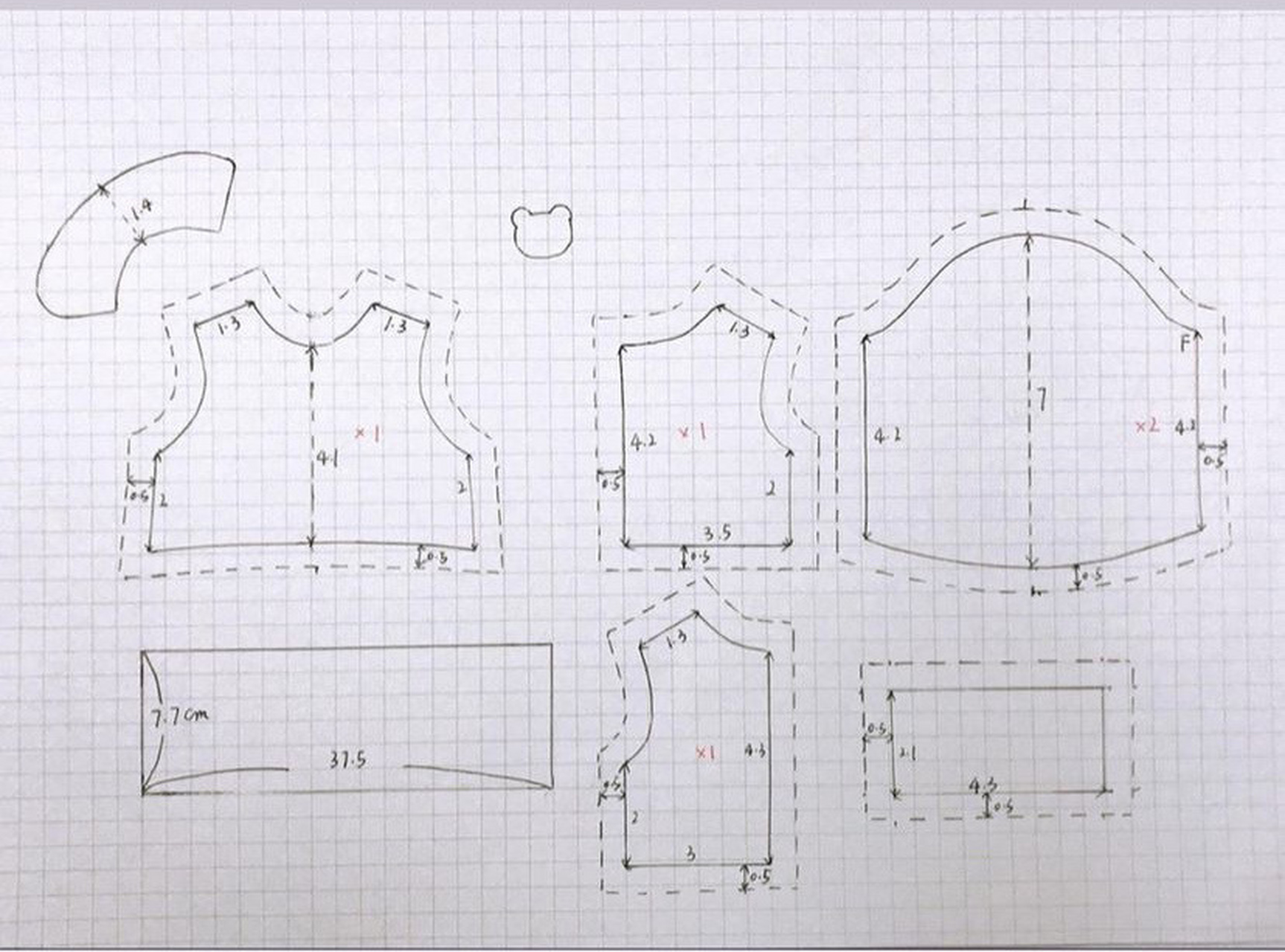 娃娃裙外国设计师图纸 分享创意与灵感 #手作娃衣