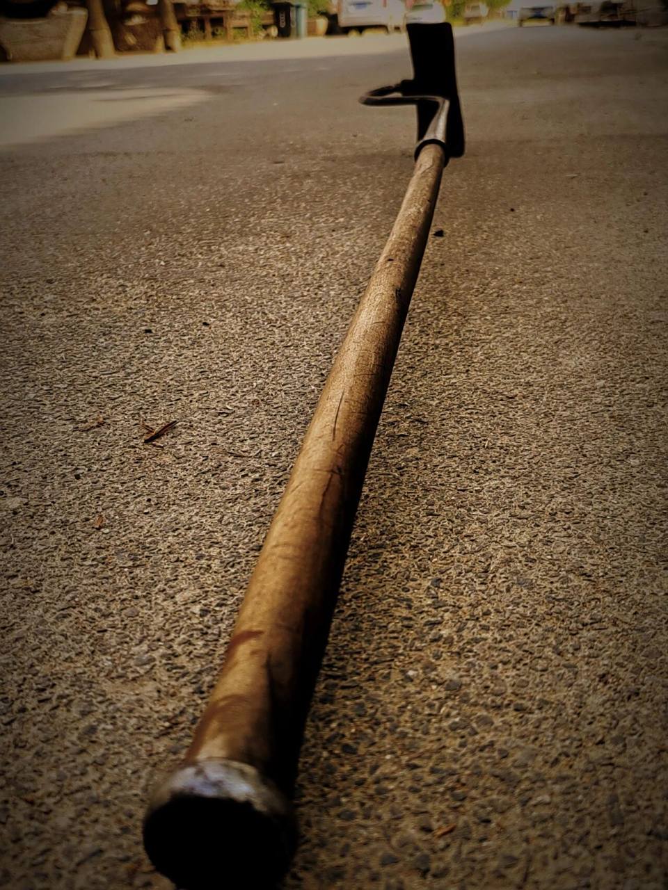 农耕文化展示品 老锄头,锄草翻地神器 百年 农耕文化展示品 老锄头