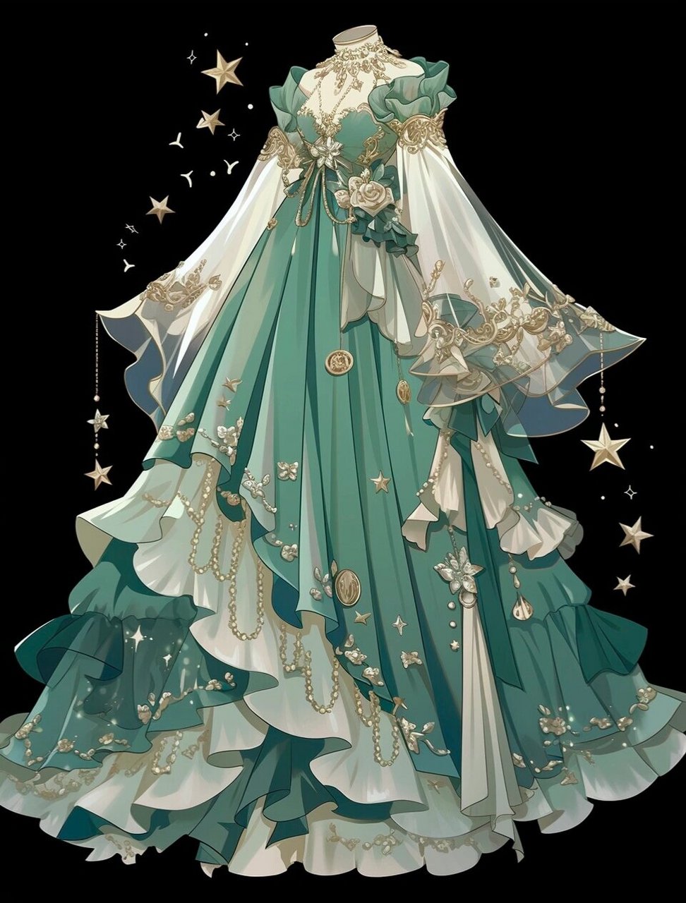 礼服婚纱|服装设计素材 图源:midjourney