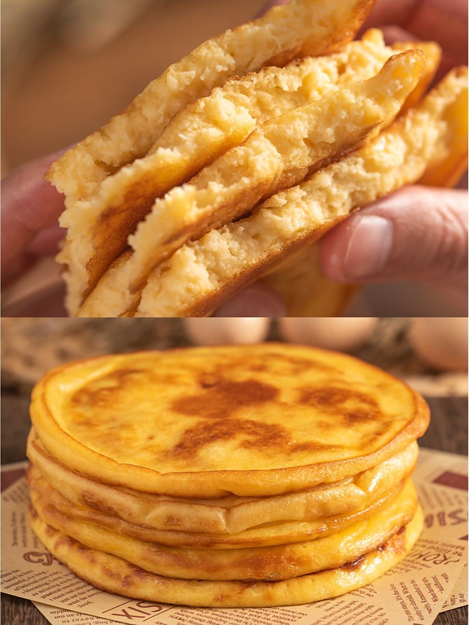 起初,是为了调解士兵们的饮食矛盾而发明的,将米磨成浆,在锅里煎成饼