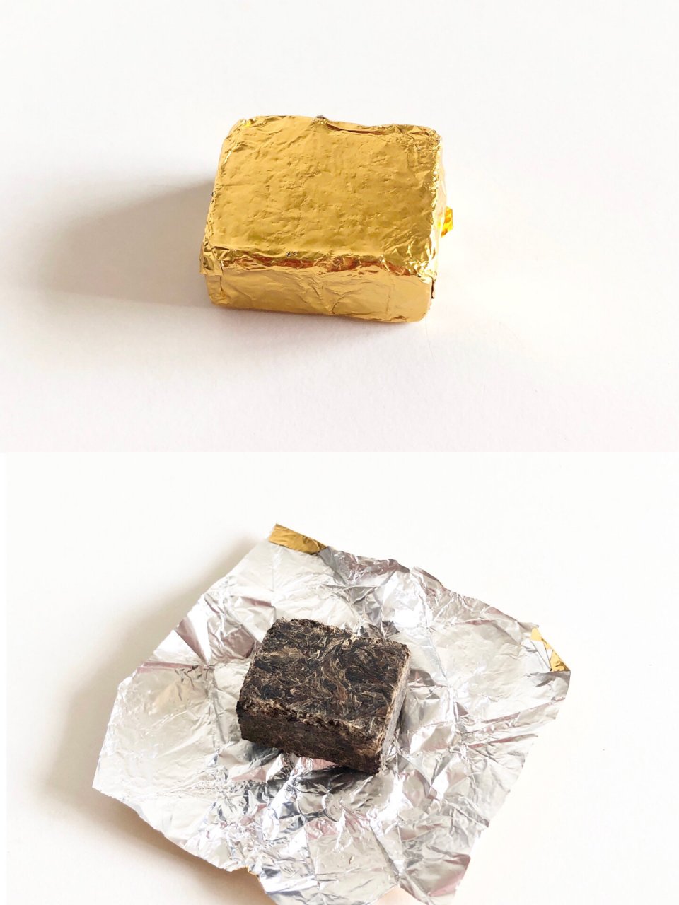 今天喝黄茶003丨君山·迷你小金砖 紧压黄茶 黄茶居然也可以做成