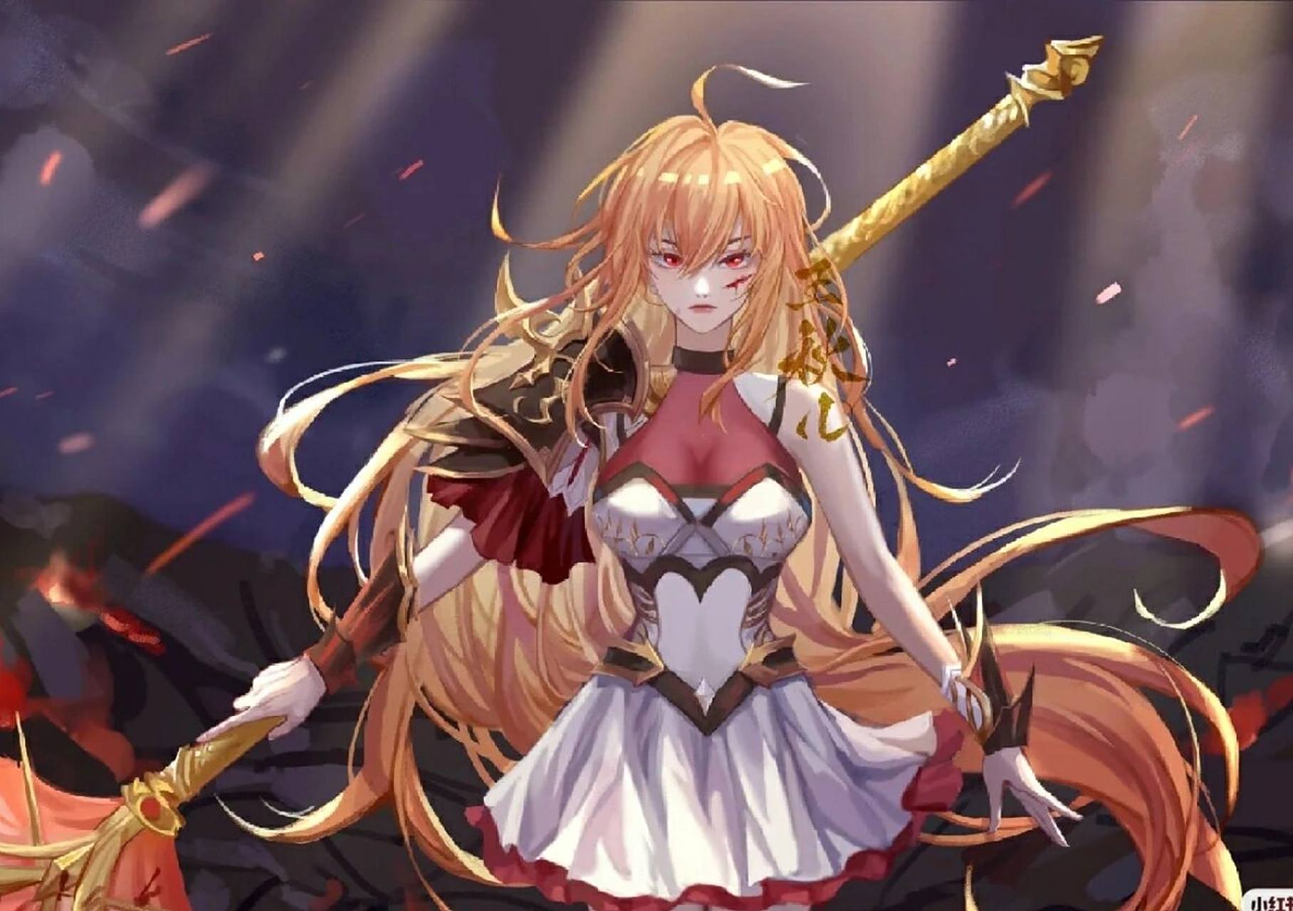 王秋儿金发赤瞳美图