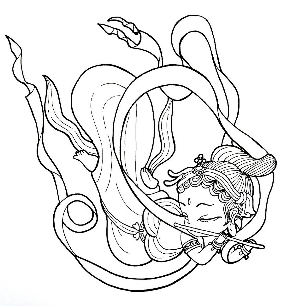 儿童画教程|国潮动漫敦煌飞天 【教学重难点】 98 ①了解敦煌壁画的