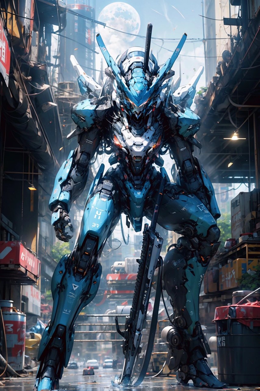 铠甲武士之赛博b型|科幻机甲壁纸插画素材 rev mechamix三丹混合 铜板