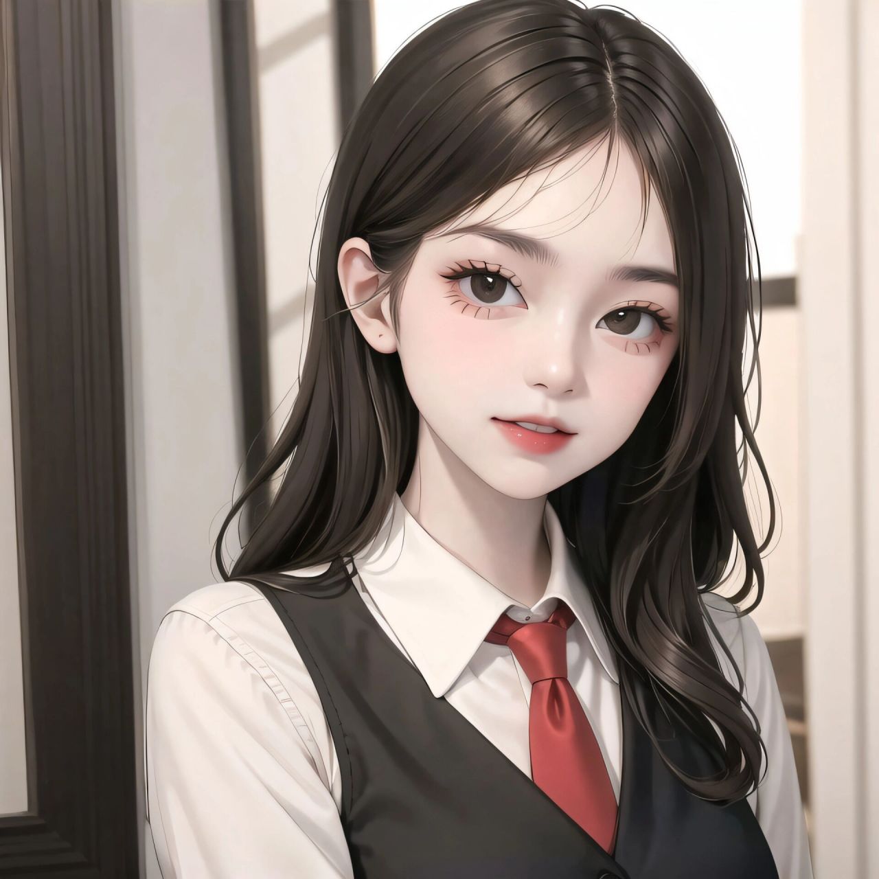 西装,职业装系列94漫画风女生头像7815