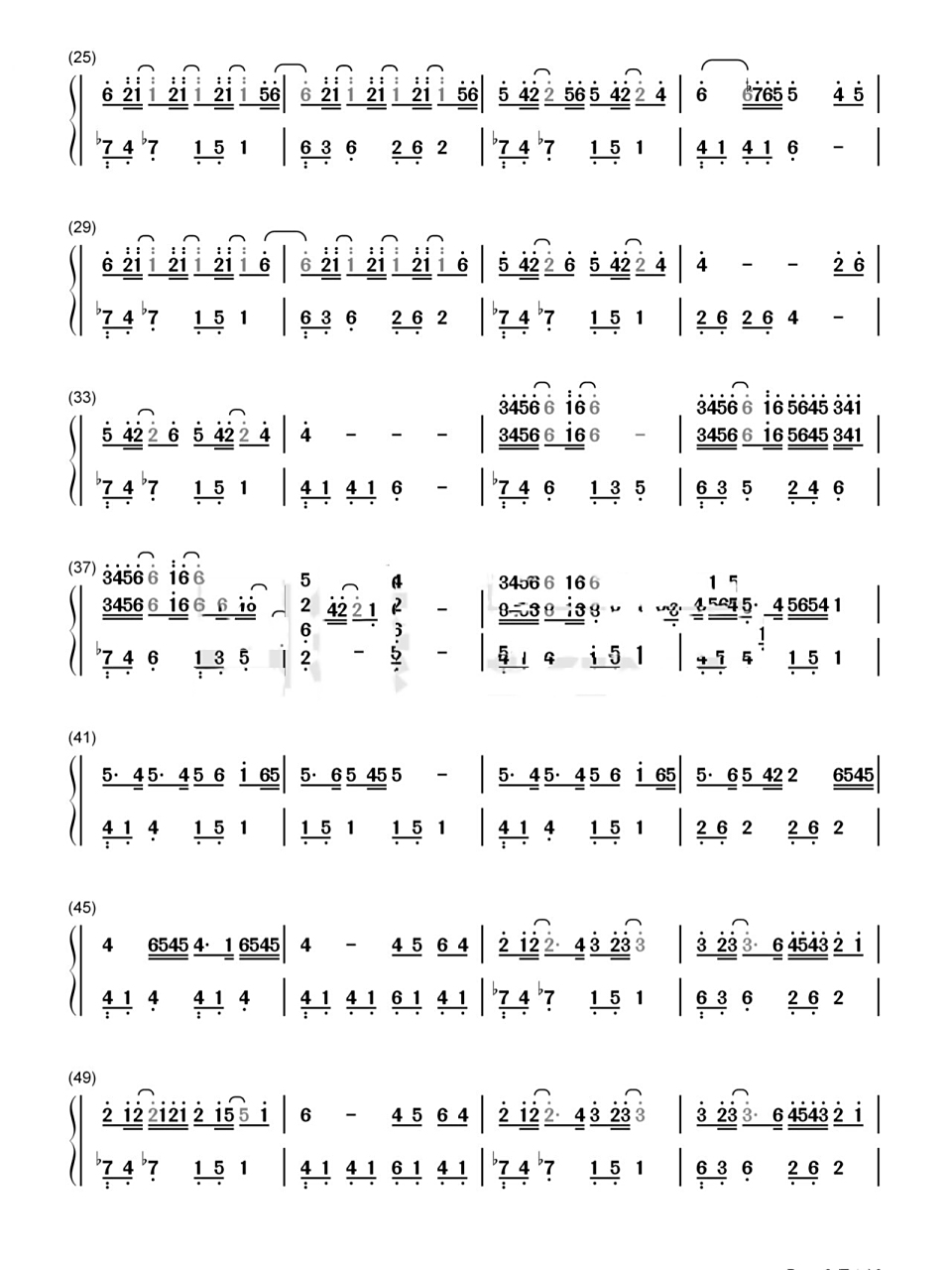 《起风了》完整双手简谱 你们期待的完整谱来喽