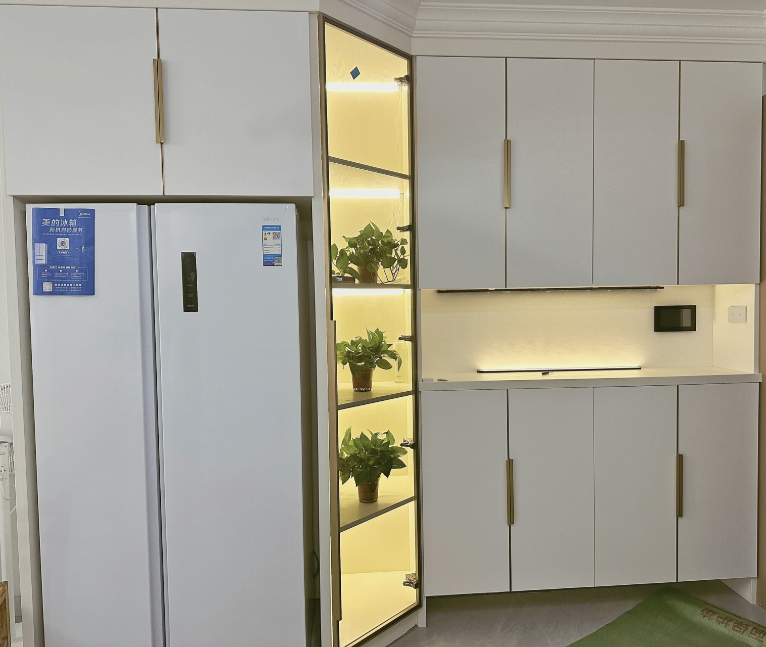 斜角柜玻璃门怎么做!