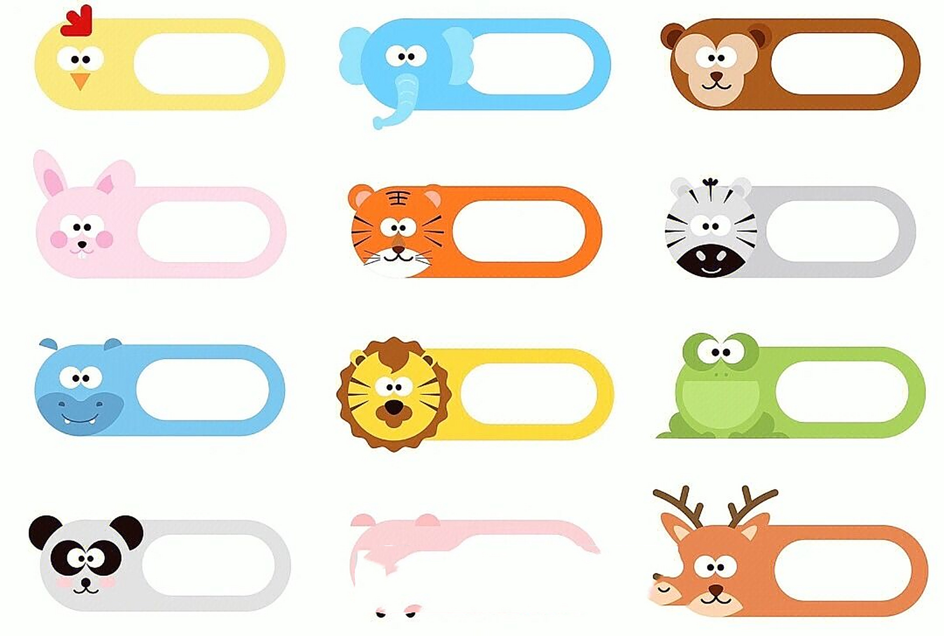 不干胶姓名贴 快要开学了,给宝贝准备姓名贴吧,可打印