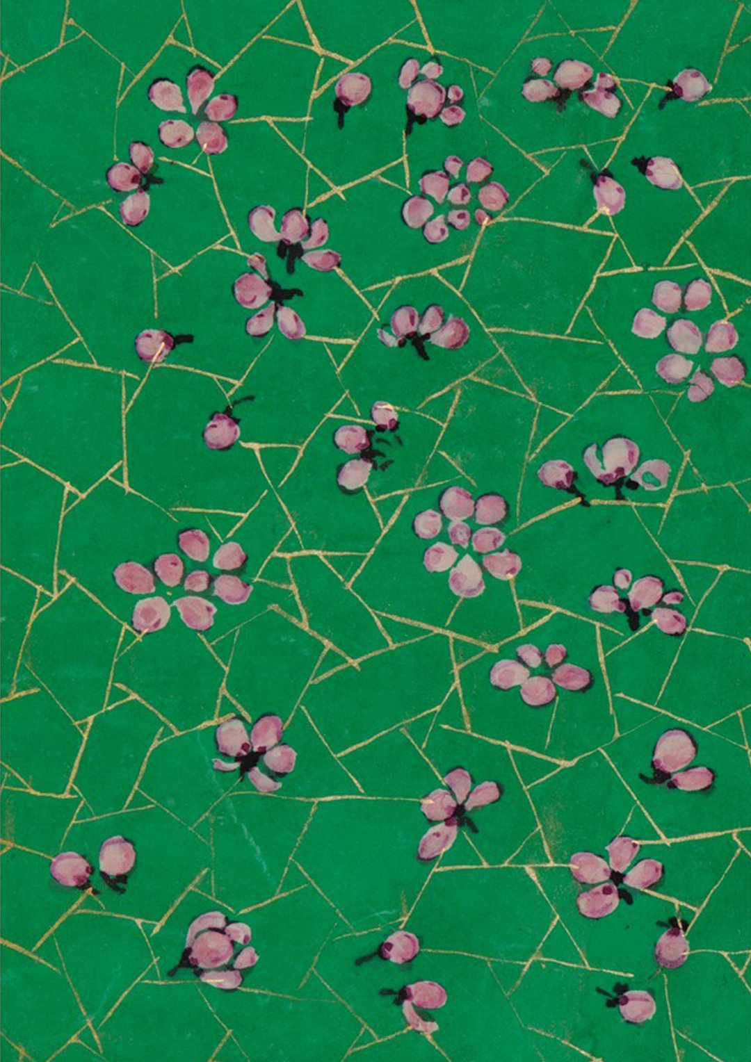 【绿意盎然的清宫面料纹样设计图】