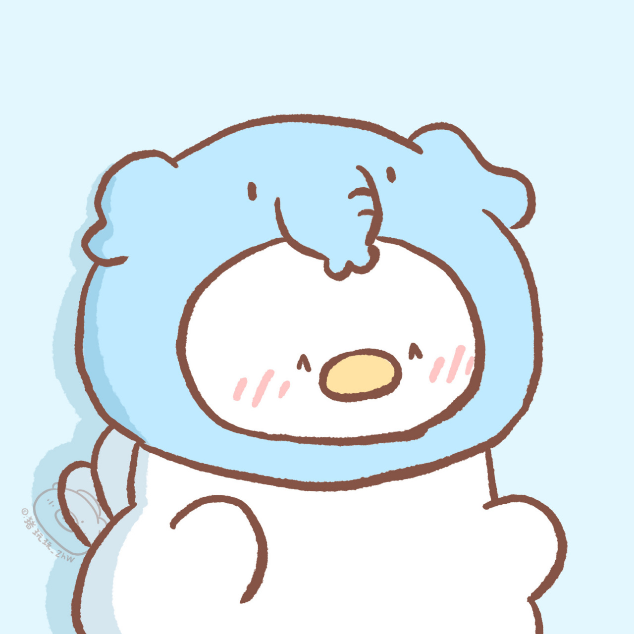 小鸽鸽小鸭鸭情侣头像02可爱头像 超级有爱的鸽鸭头像又来啦 图片没