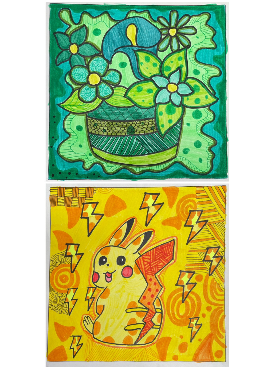 六年级上册《画一幅色彩和谐的画》 期末优秀作业 耽误得太久了