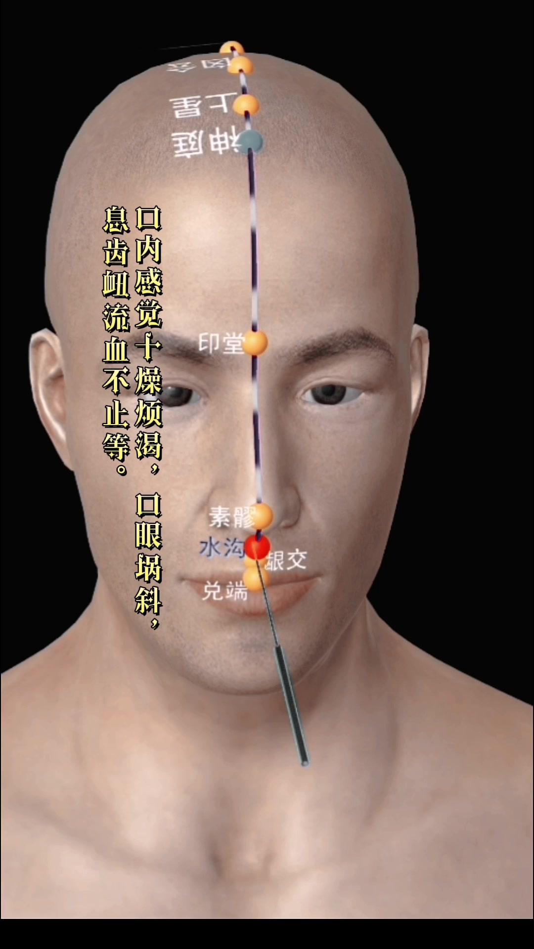 人中的准确位置图图片