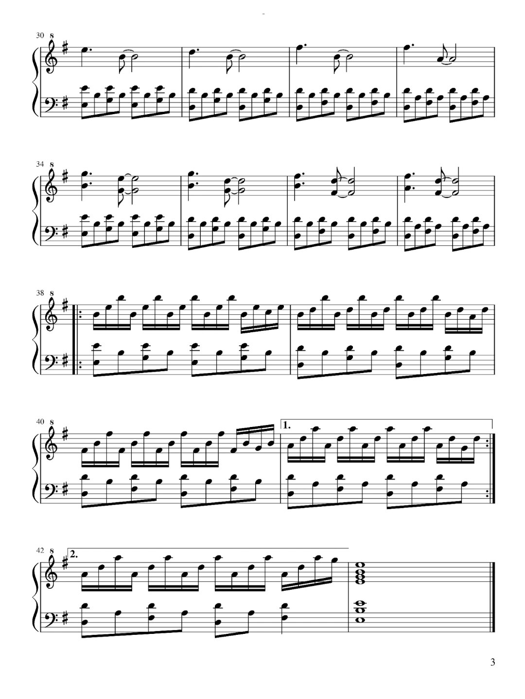 [天使爱美丽]-谱子 音频在上一篇笔记#五线谱# #钢琴谱# #天使爱美丽