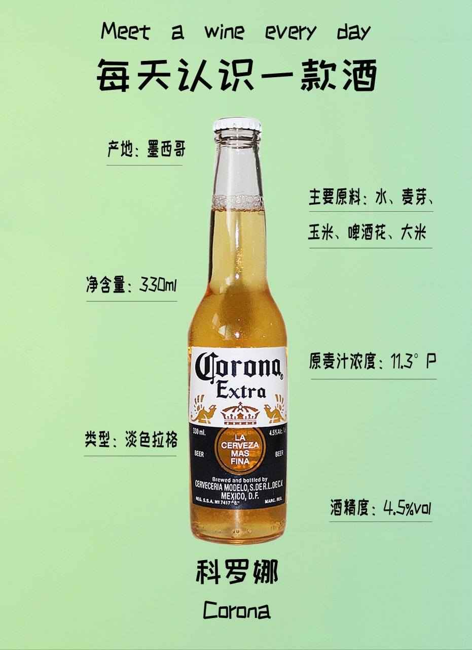 day7每天认识一款酒|科罗娜 78名称:科罗娜 78原产地:墨西哥 78