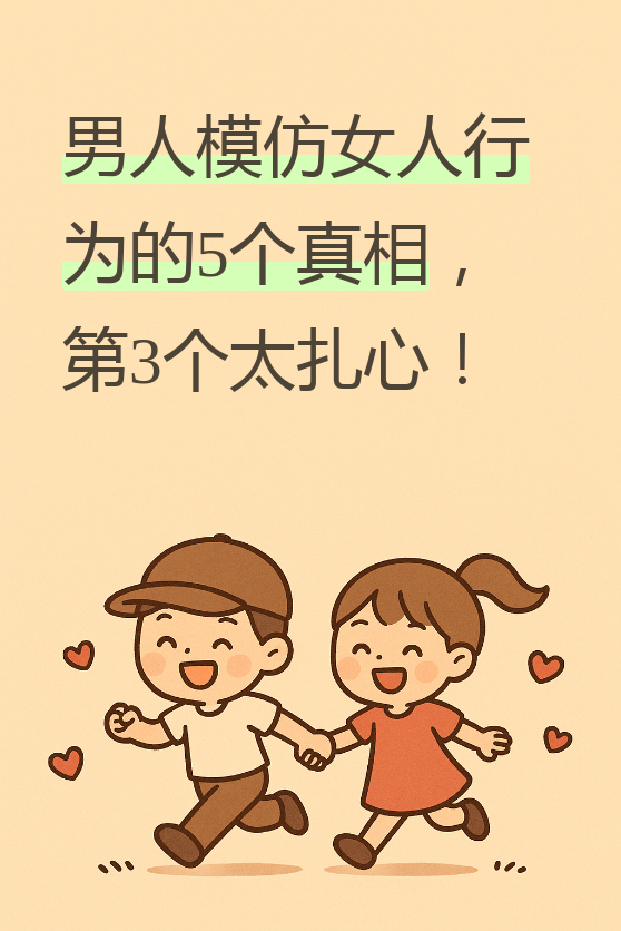 今天我们来聊聊一个有趣的现象:男人模仿女人的行为到底意味着什么?