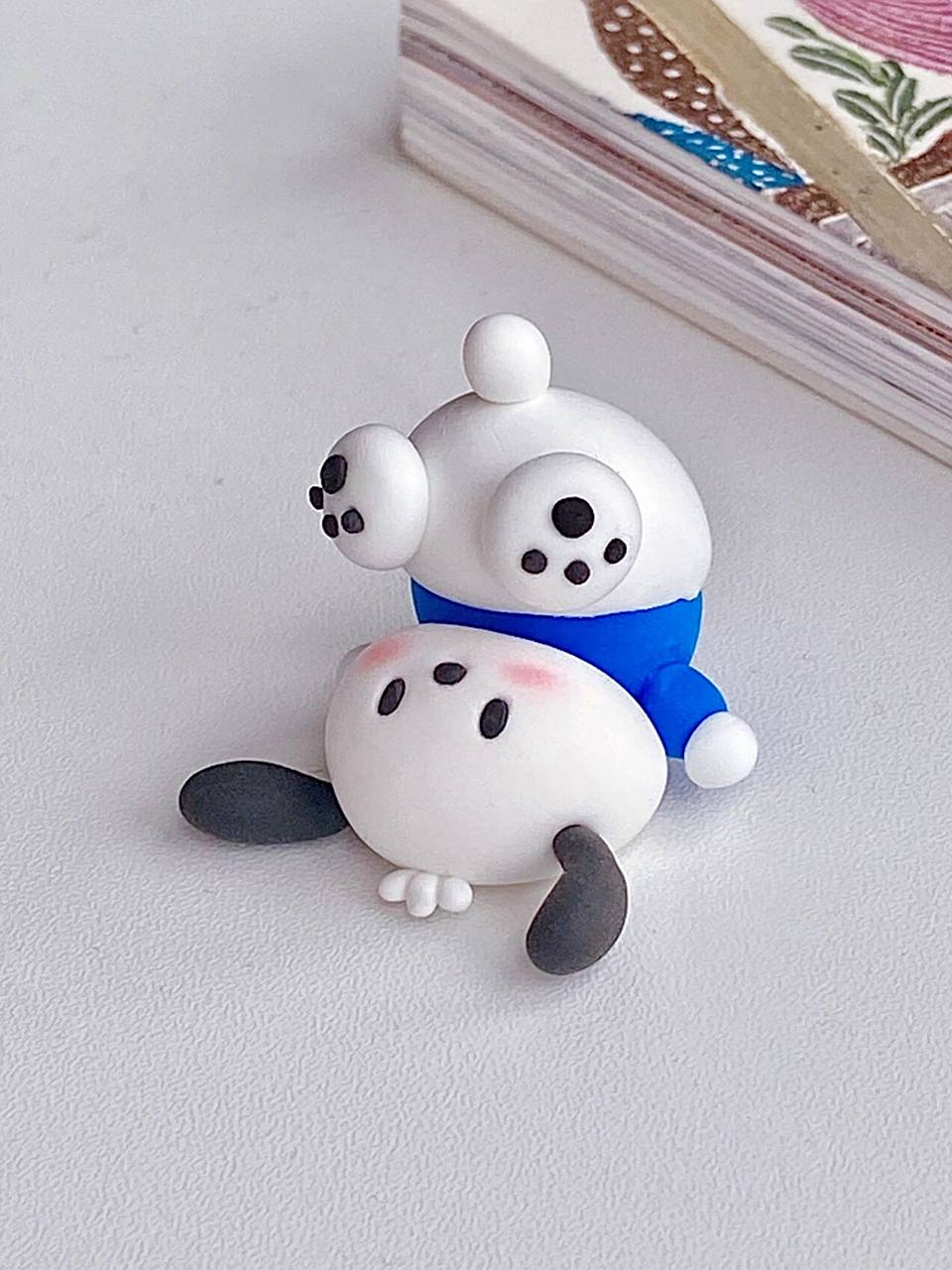 超轻粘土|小狗摔倒～(附教程)可爱帕恰狗 放假喽～来捏帕恰狗,太适合