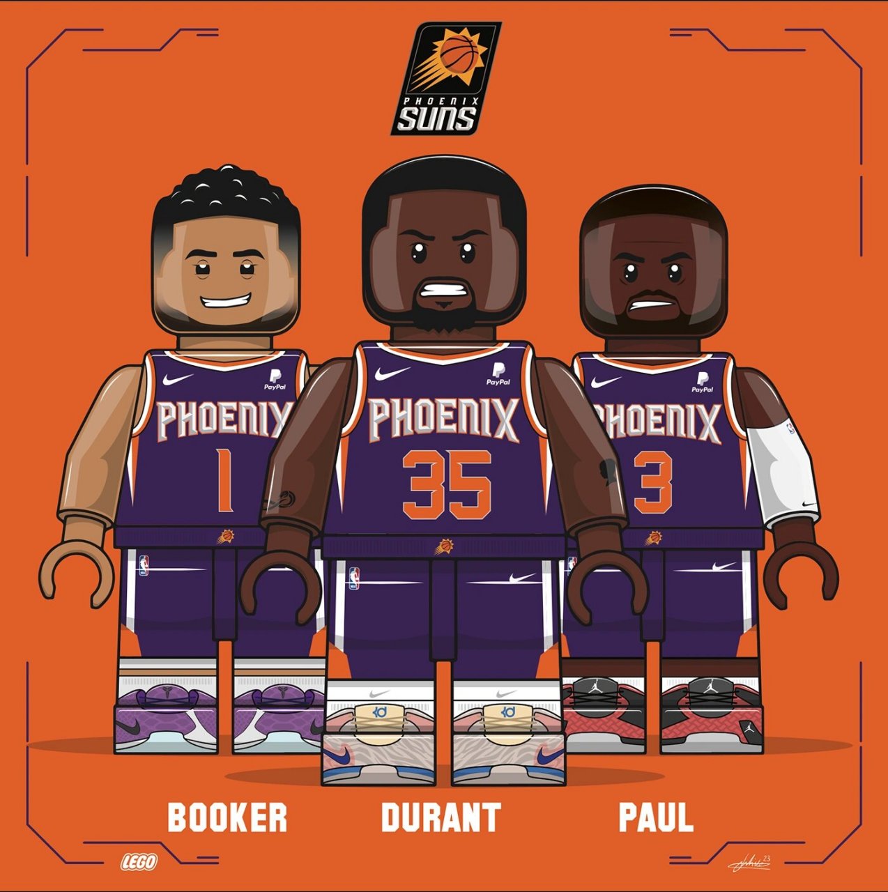 很好玩的一组乐高人仔nba球员版头像分享 之前有发过两期,现在把剩余