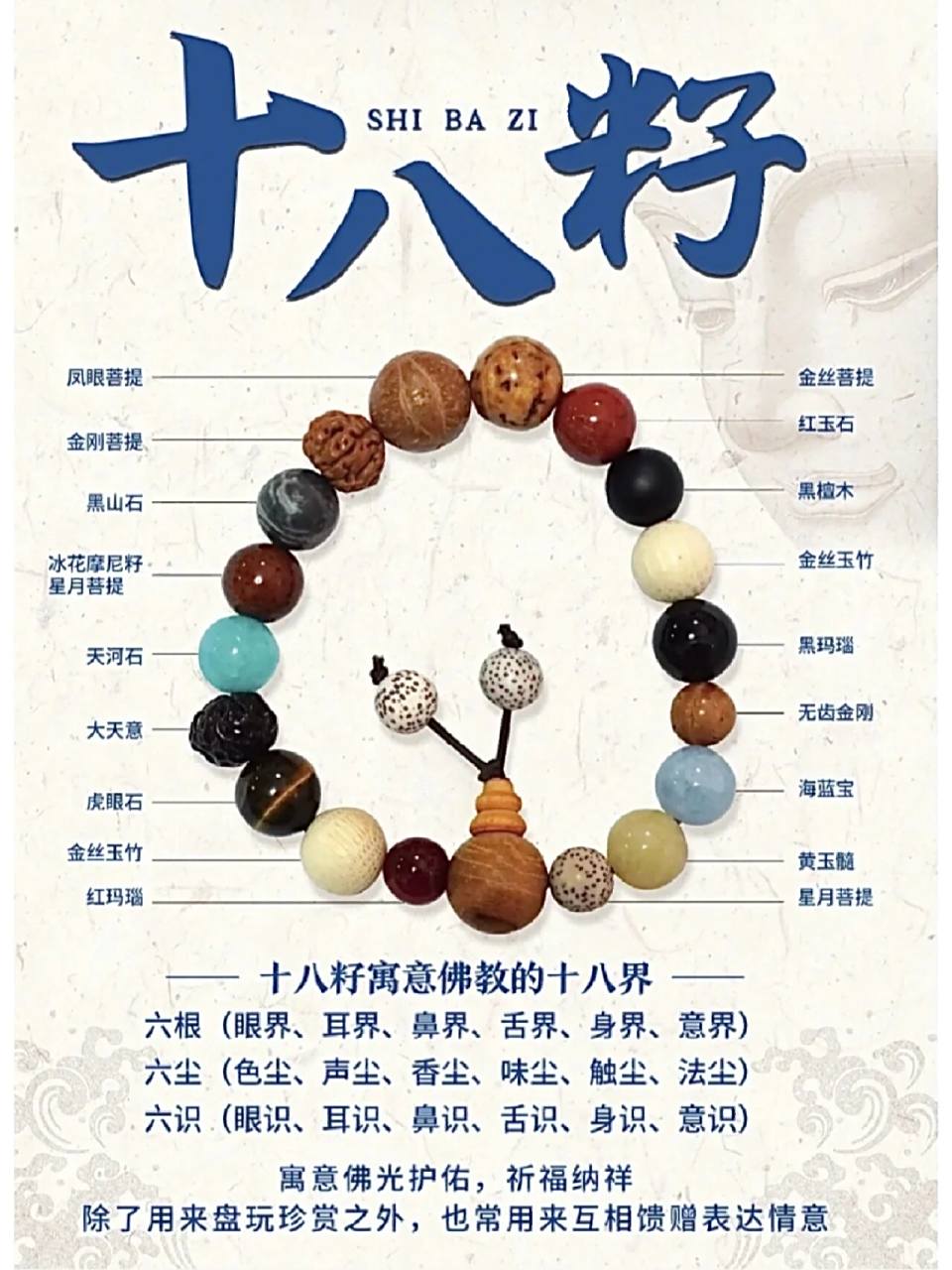 白马寺十八籽手串攻略 十八籽手串寓意佛教的十八界,寓意佛光保护