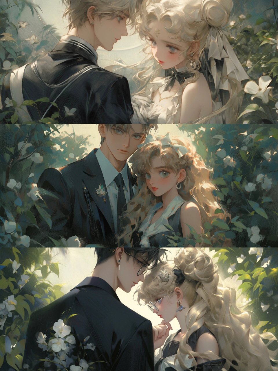 夏花情侣-4k高清壁纸 横版壁纸,4k超高清～ 磕一组美战夏日约会小浪漫