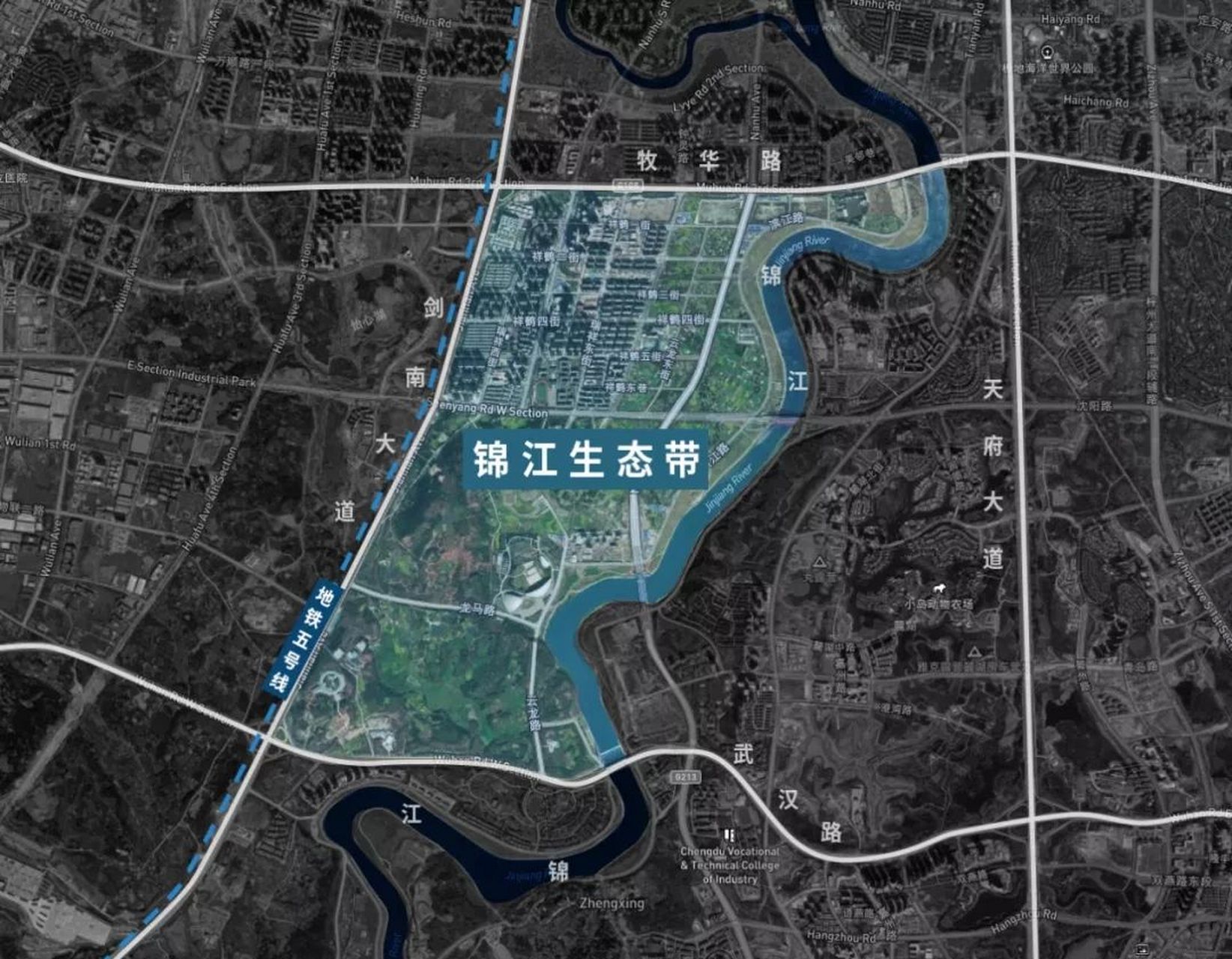 今天给大家分享一下97 现在的锦江生态带,以前被叫做"华府" 2014年