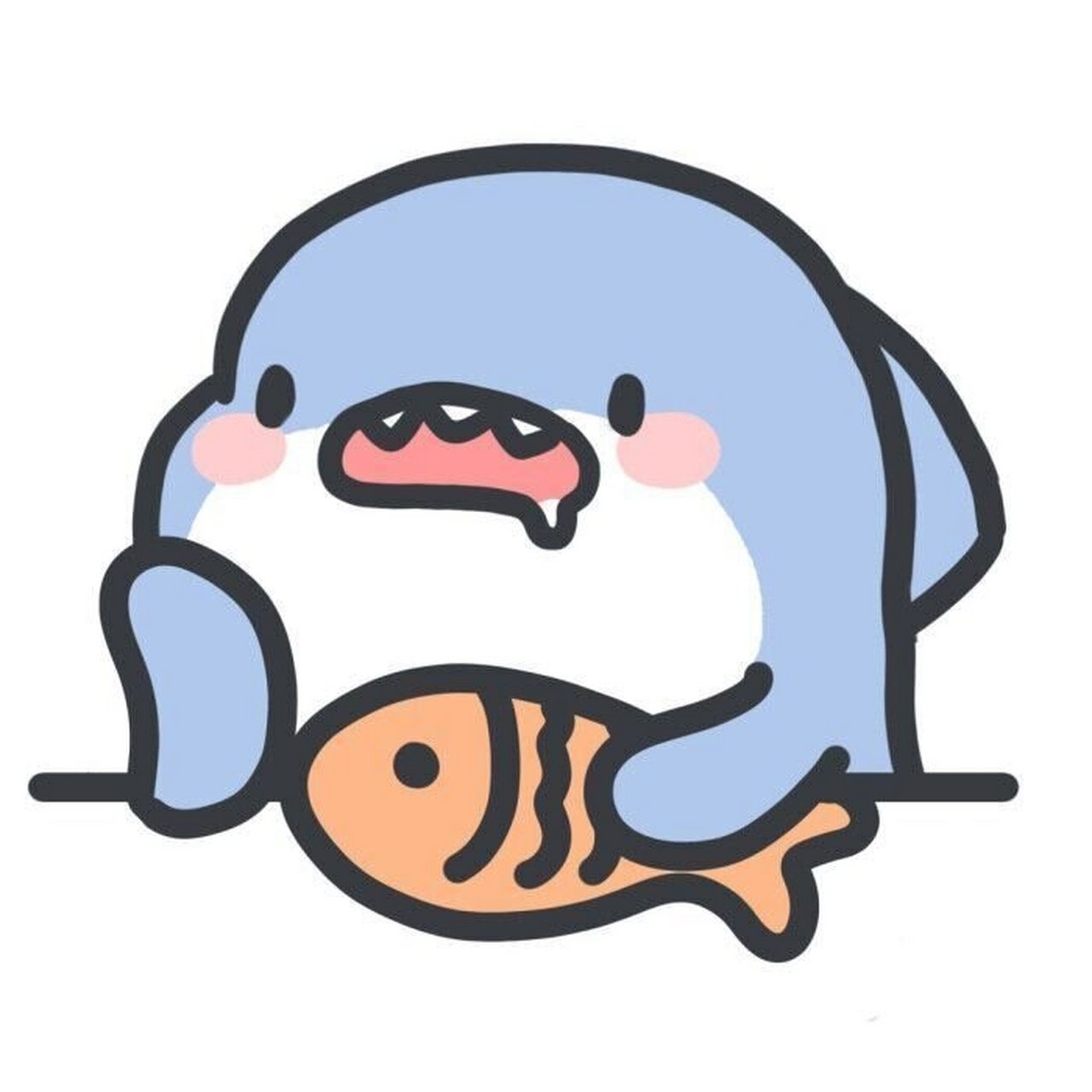 小鲨鱼表情包 可可爱爱小鲨鱼.